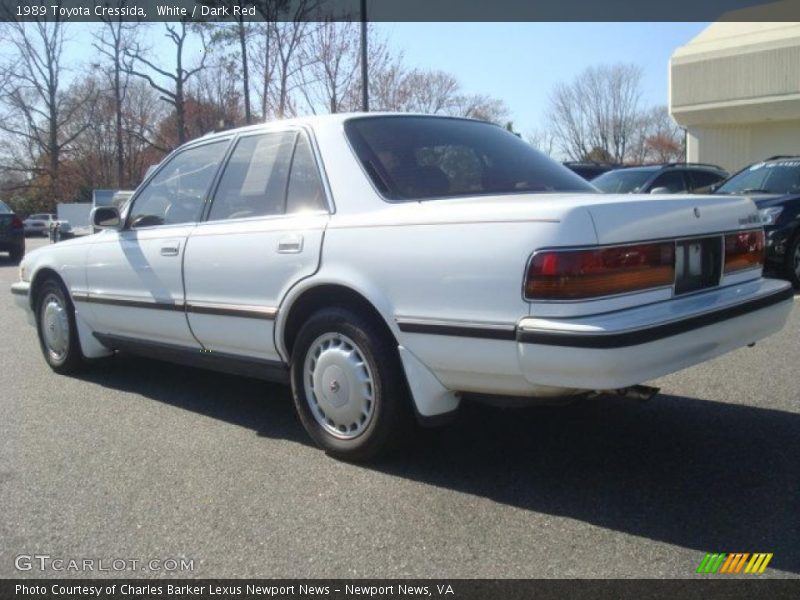 White / Dark Red 1989 Toyota Cressida