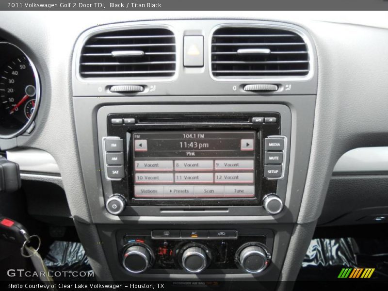 Black / Titan Black 2011 Volkswagen Golf 2 Door TDI