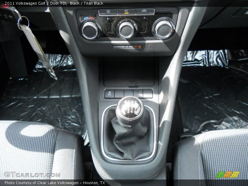  2011 Golf 2 Door TDI 6 Speed Manual Shifter