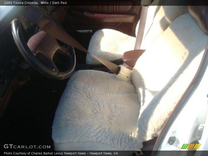 White / Dark Red 1989 Toyota Cressida
