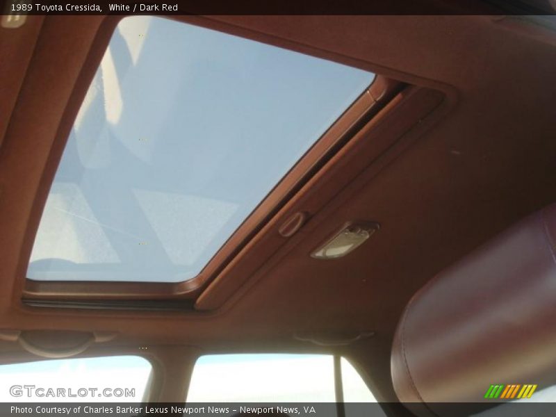 White / Dark Red 1989 Toyota Cressida