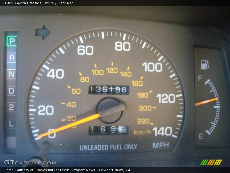 White / Dark Red 1989 Toyota Cressida