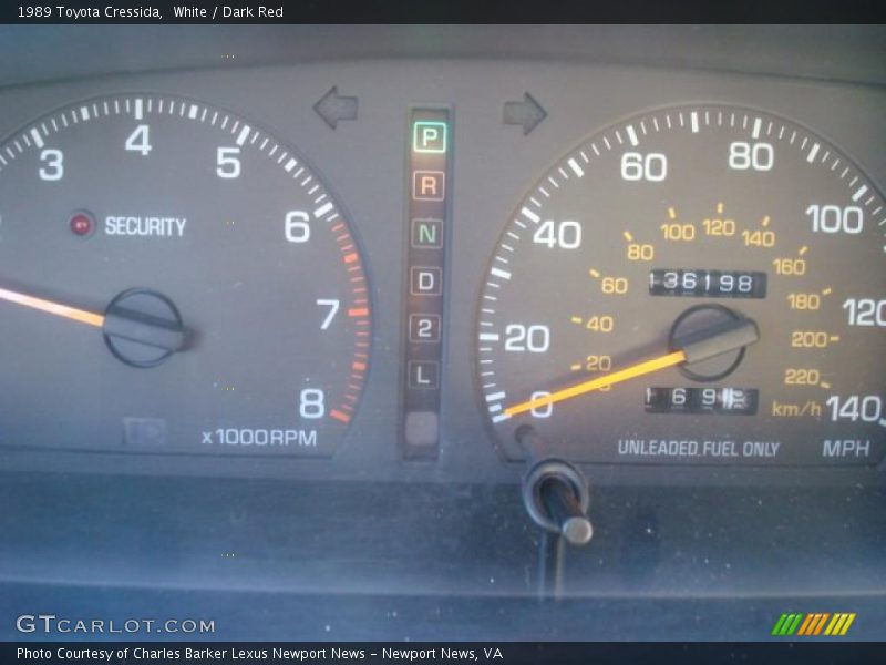 White / Dark Red 1989 Toyota Cressida