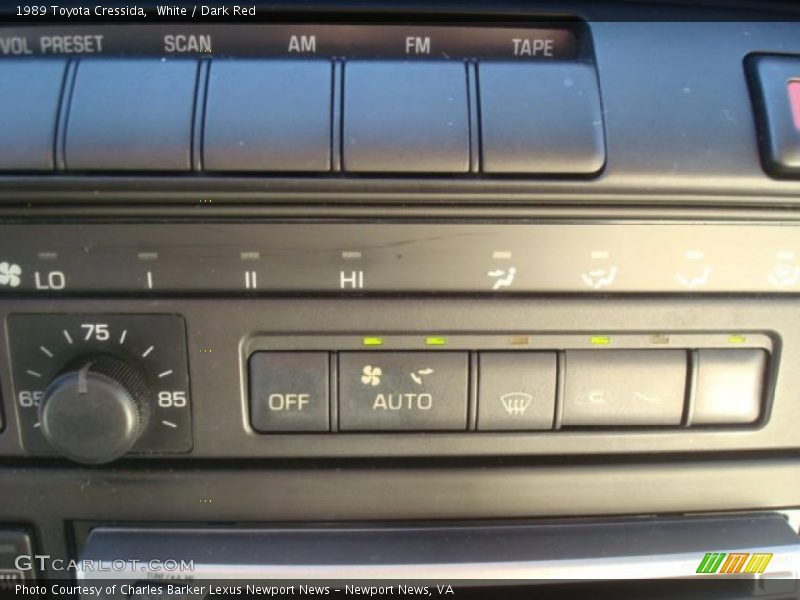 White / Dark Red 1989 Toyota Cressida