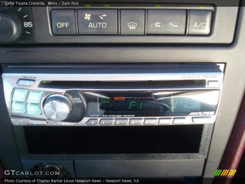 White / Dark Red 1989 Toyota Cressida