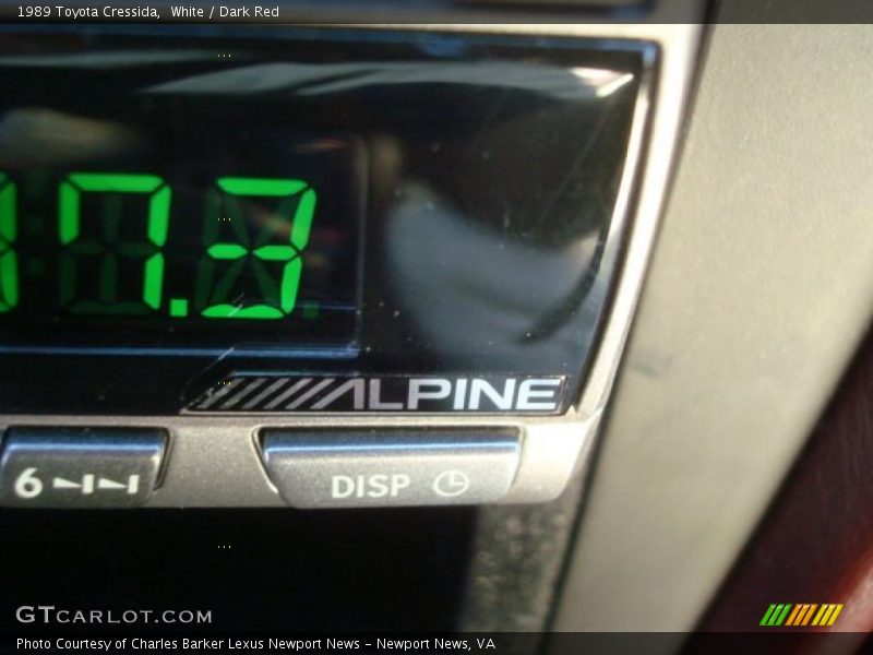 White / Dark Red 1989 Toyota Cressida