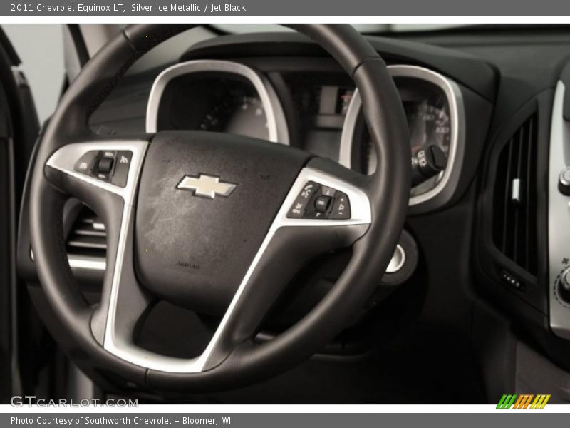 Silver Ice Metallic / Jet Black 2011 Chevrolet Equinox LT