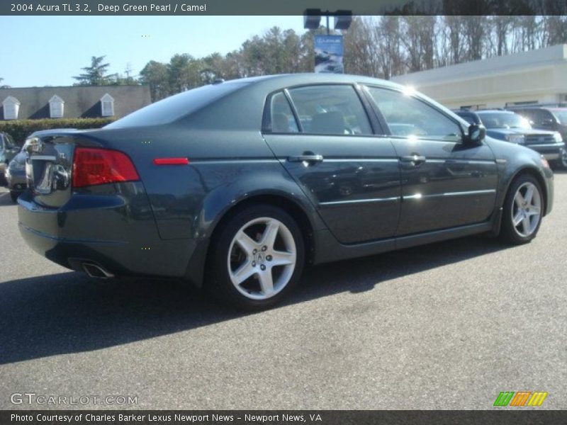 Deep Green Pearl / Camel 2004 Acura TL 3.2