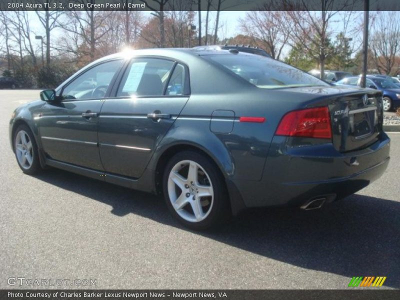 Deep Green Pearl / Camel 2004 Acura TL 3.2