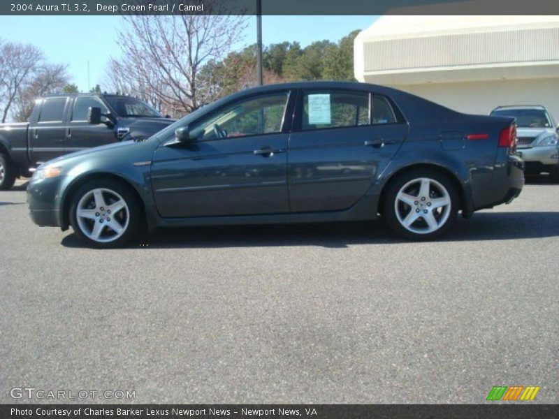 Deep Green Pearl / Camel 2004 Acura TL 3.2