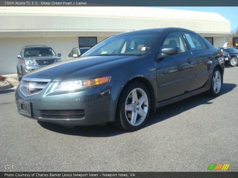 Deep Green Pearl / Camel 2004 Acura TL 3.2