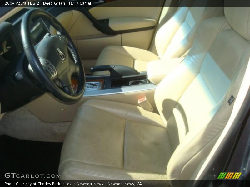 Deep Green Pearl / Camel 2004 Acura TL 3.2