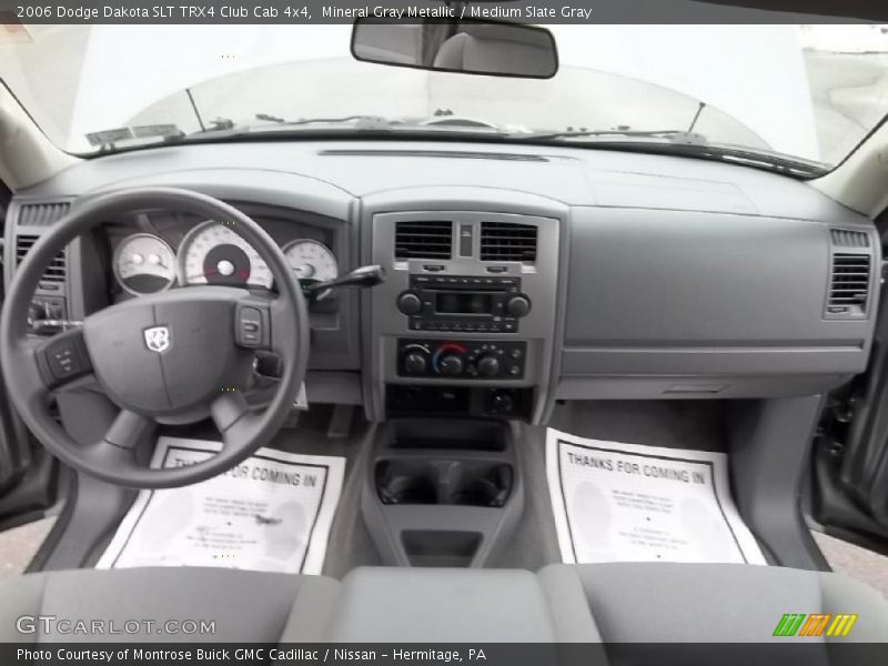 Dashboard of 2006 Dakota SLT TRX4 Club Cab 4x4