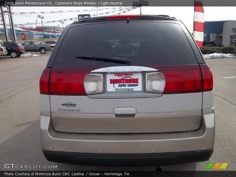 Cashmere Beige Metallic / Light Neutral 2005 Buick Rendezvous CX