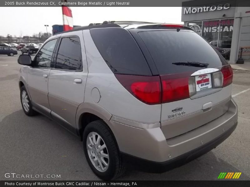 Cashmere Beige Metallic / Light Neutral 2005 Buick Rendezvous CX