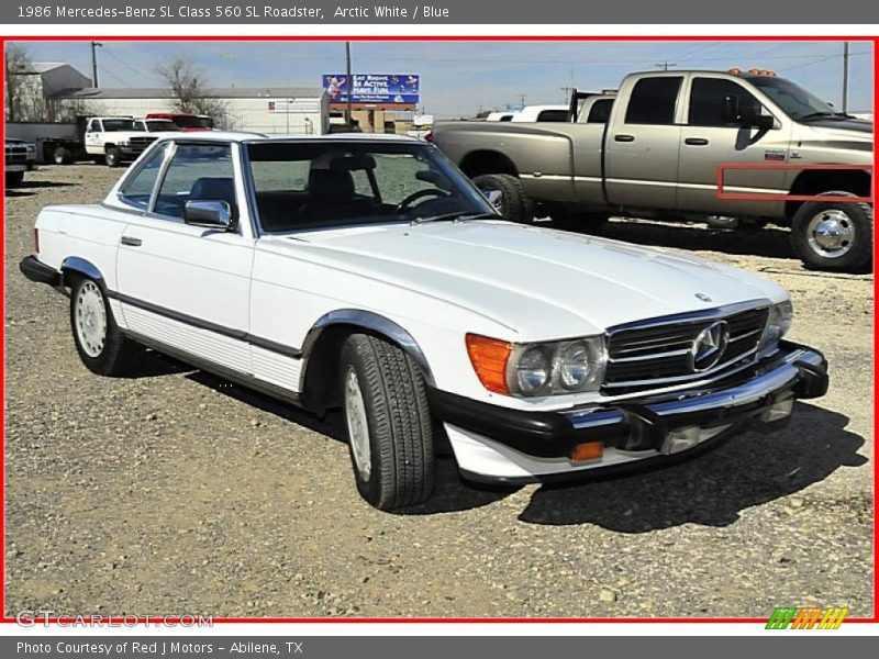  1986 SL Class 560 SL Roadster Arctic White