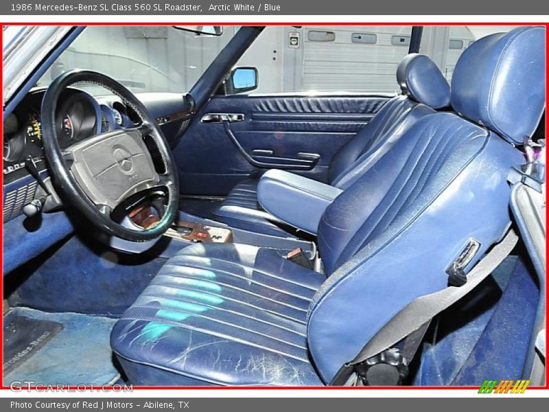  1986 SL Class 560 SL Roadster Blue Interior
