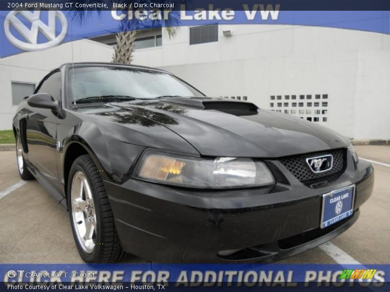 Black / Dark Charcoal 2004 Ford Mustang GT Convertible