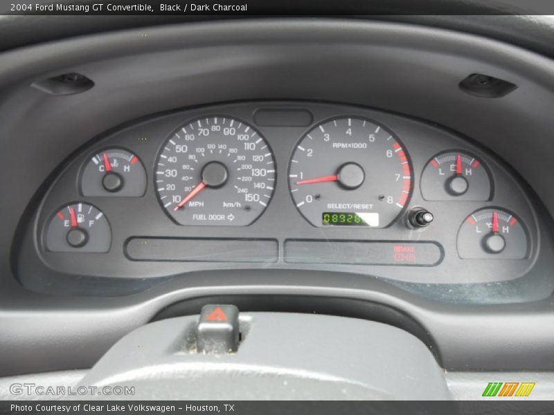 Black / Dark Charcoal 2004 Ford Mustang GT Convertible