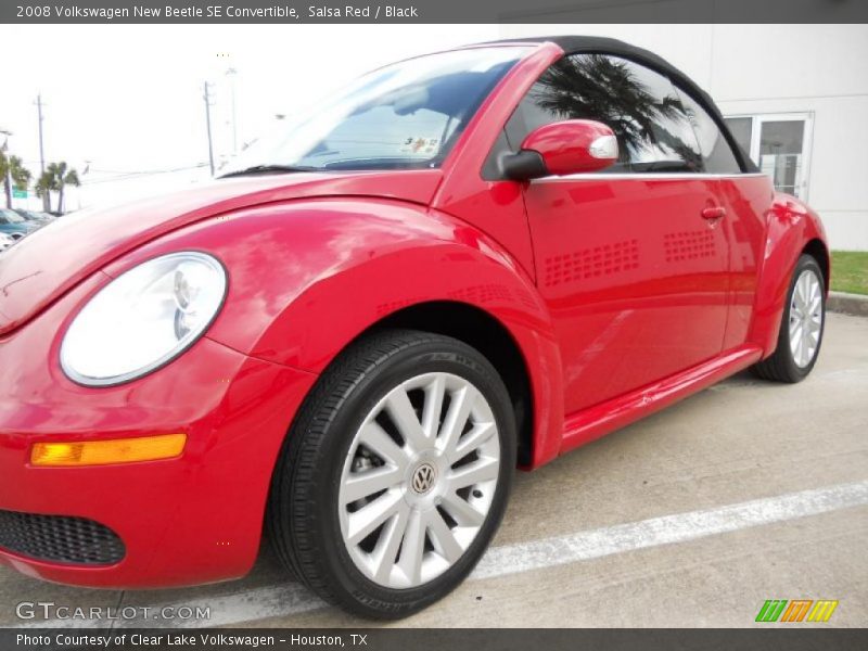 Salsa Red / Black 2008 Volkswagen New Beetle SE Convertible