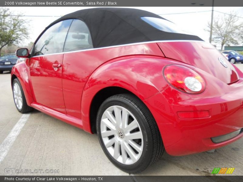 Salsa Red / Black 2008 Volkswagen New Beetle SE Convertible