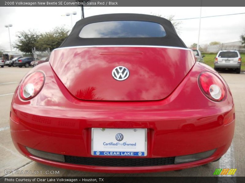 Salsa Red / Black 2008 Volkswagen New Beetle SE Convertible