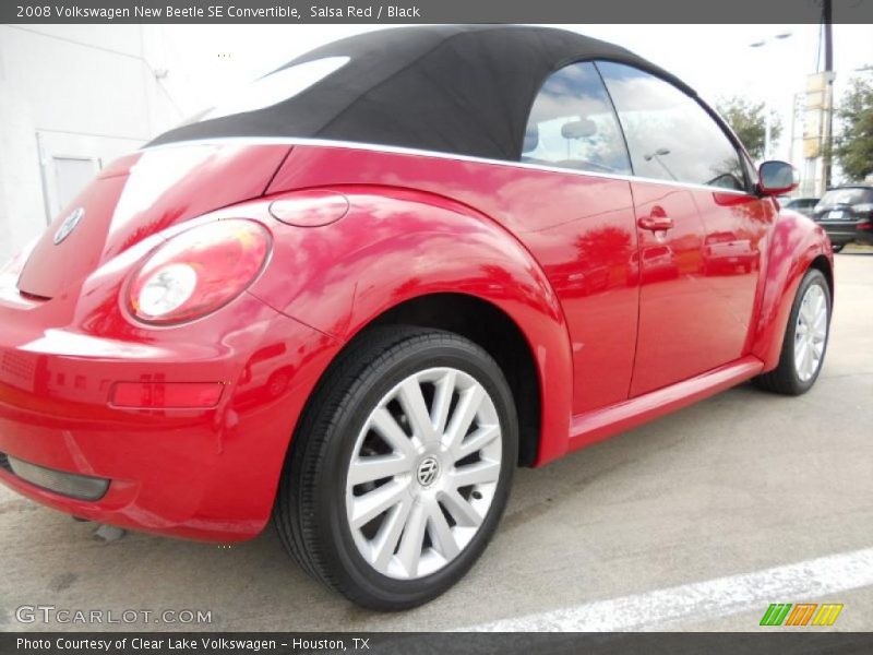 Salsa Red / Black 2008 Volkswagen New Beetle SE Convertible