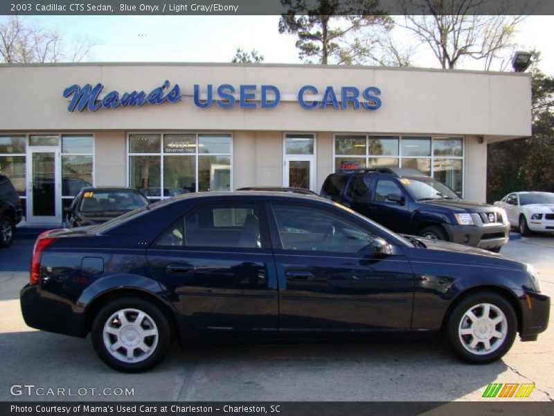 Blue Onyx / Light Gray/Ebony 2003 Cadillac CTS Sedan
