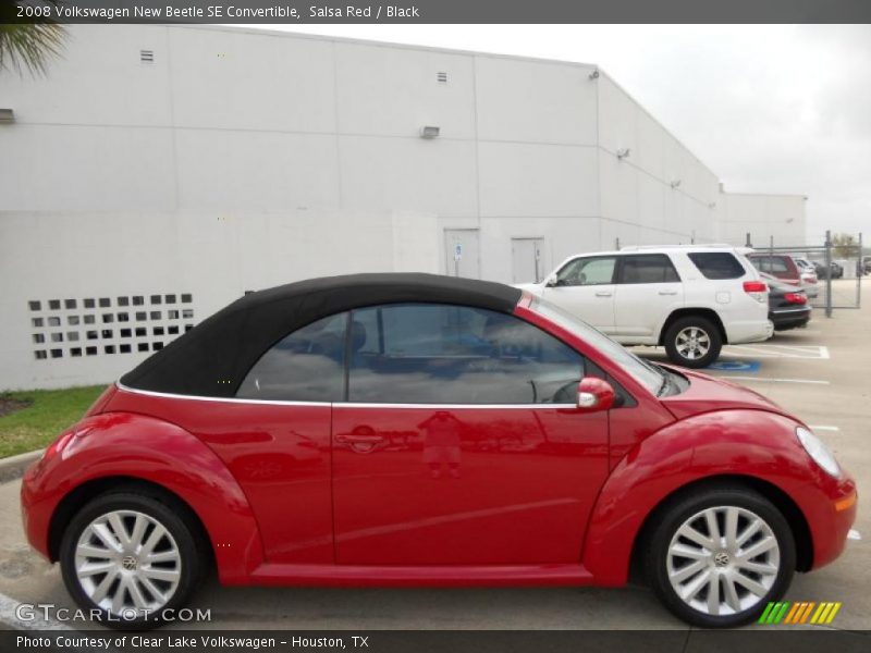 Salsa Red / Black 2008 Volkswagen New Beetle SE Convertible