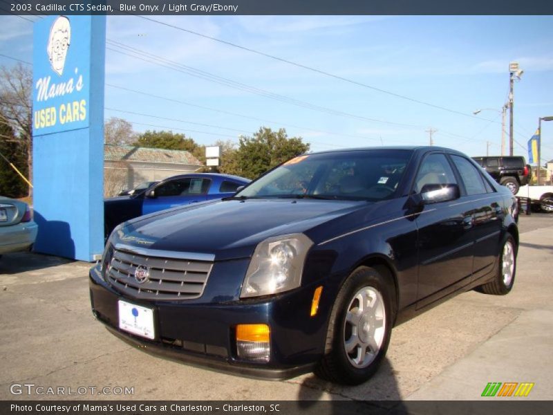 Blue Onyx / Light Gray/Ebony 2003 Cadillac CTS Sedan