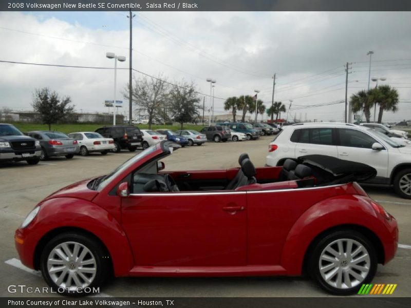 Salsa Red / Black 2008 Volkswagen New Beetle SE Convertible