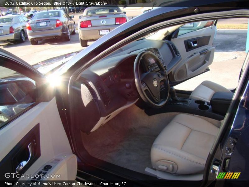Blue Onyx / Light Gray/Ebony 2003 Cadillac CTS Sedan