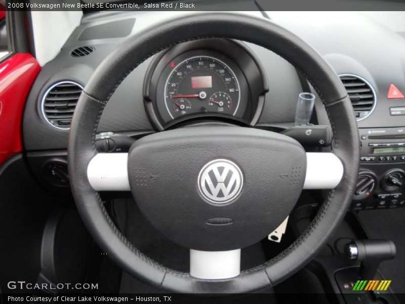 Salsa Red / Black 2008 Volkswagen New Beetle SE Convertible