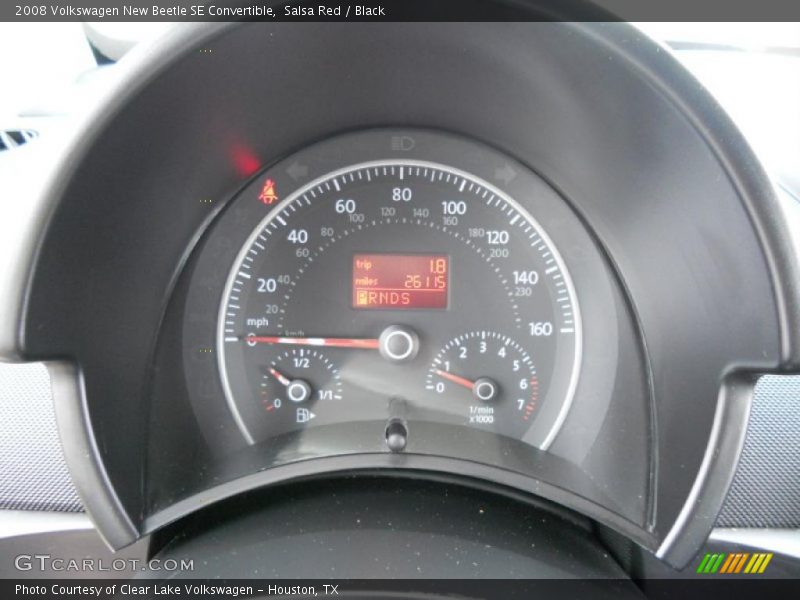 Salsa Red / Black 2008 Volkswagen New Beetle SE Convertible