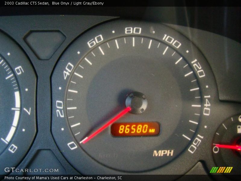 Blue Onyx / Light Gray/Ebony 2003 Cadillac CTS Sedan