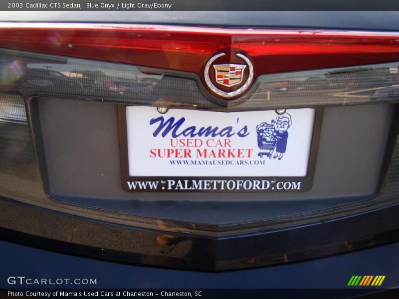 Blue Onyx / Light Gray/Ebony 2003 Cadillac CTS Sedan