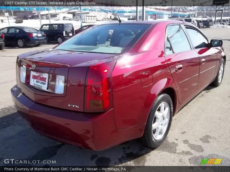 Infrared / Light Gray/Ebony 2007 Cadillac CTS Sedan