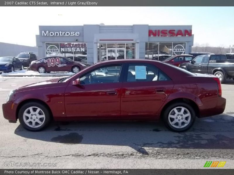 Infrared / Light Gray/Ebony 2007 Cadillac CTS Sedan