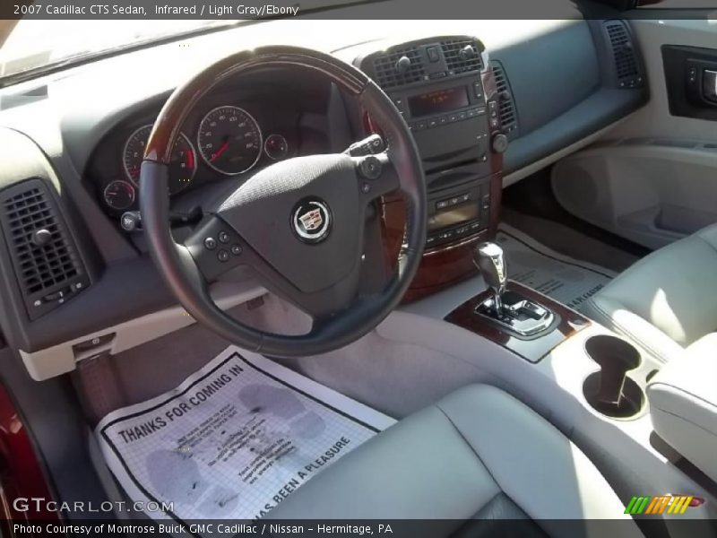 Infrared / Light Gray/Ebony 2007 Cadillac CTS Sedan