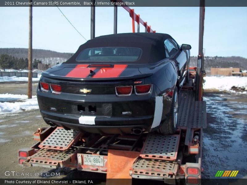 Black / Inferno Orange/Black 2011 Chevrolet Camaro SS/RS Convertible