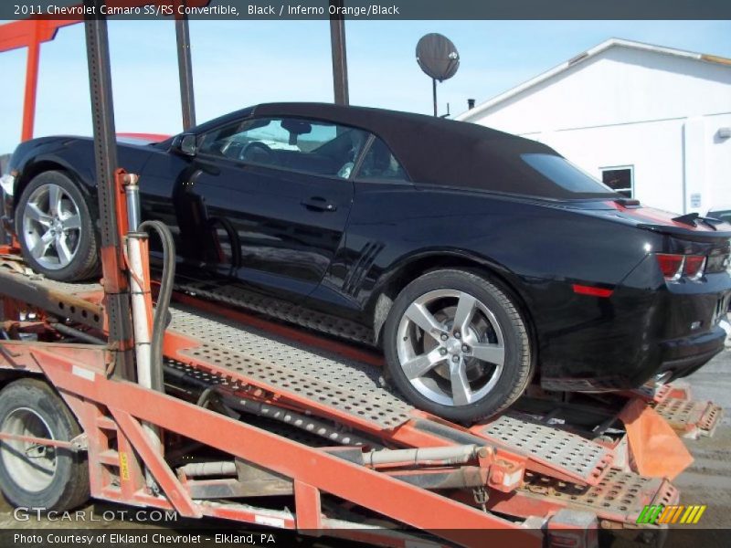 Black / Inferno Orange/Black 2011 Chevrolet Camaro SS/RS Convertible