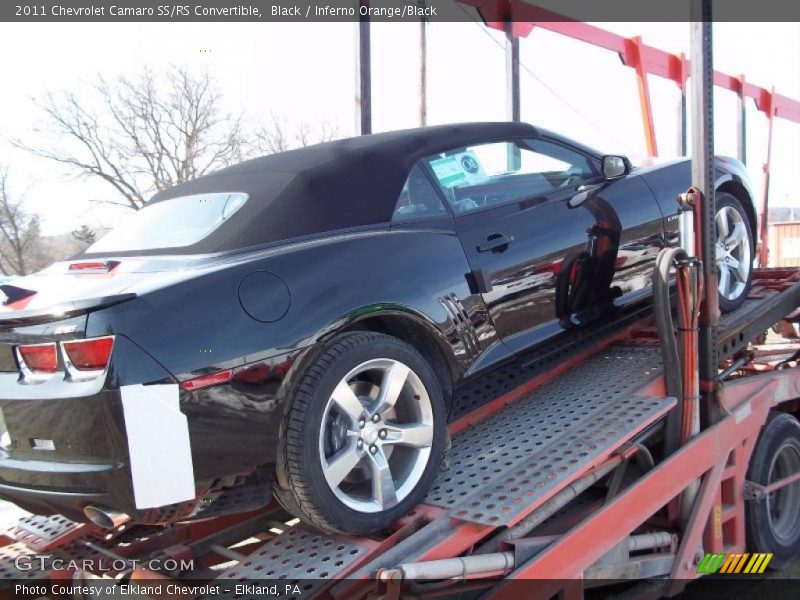 Black / Inferno Orange/Black 2011 Chevrolet Camaro SS/RS Convertible