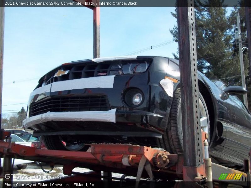 Black / Inferno Orange/Black 2011 Chevrolet Camaro SS/RS Convertible