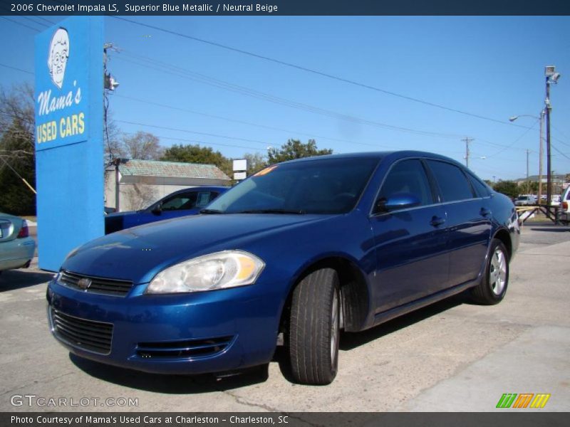 Superior Blue Metallic / Neutral Beige 2006 Chevrolet Impala LS