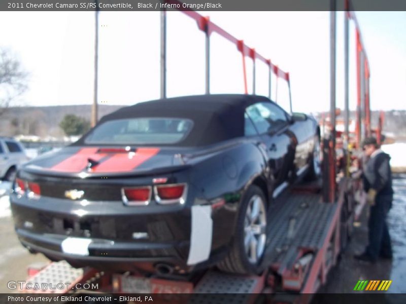 Black / Inferno Orange/Black 2011 Chevrolet Camaro SS/RS Convertible