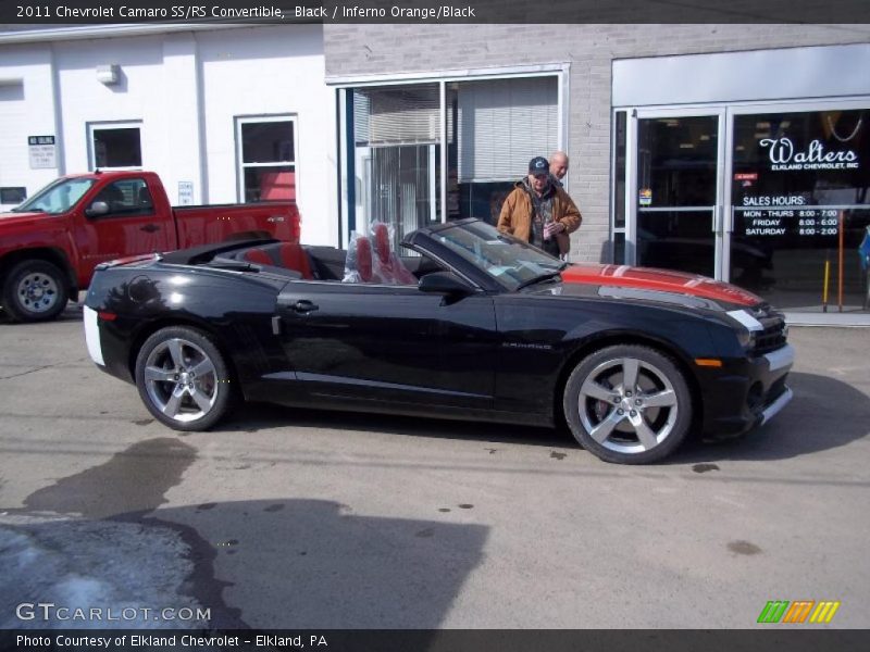 Black / Inferno Orange/Black 2011 Chevrolet Camaro SS/RS Convertible