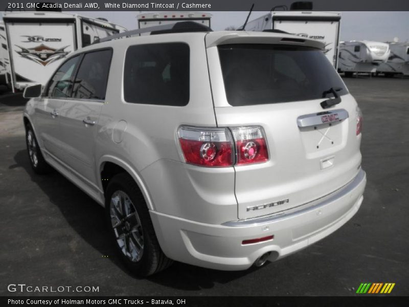 White Diamond Tintcoat / Cashmere 2011 GMC Acadia Denali AWD