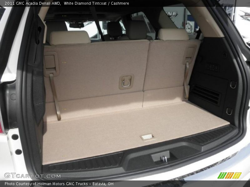 White Diamond Tintcoat / Cashmere 2011 GMC Acadia Denali AWD