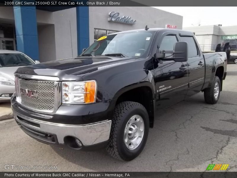 Onyx Black / Ebony 2008 GMC Sierra 2500HD SLT Crew Cab 4x4