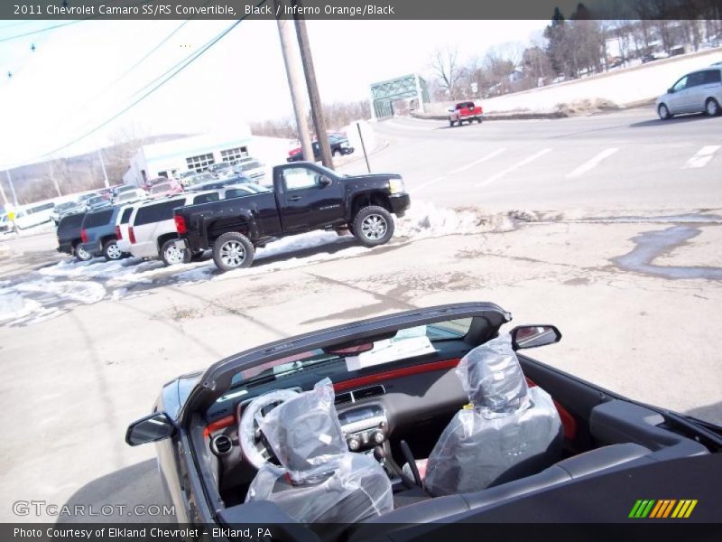 Black / Inferno Orange/Black 2011 Chevrolet Camaro SS/RS Convertible
